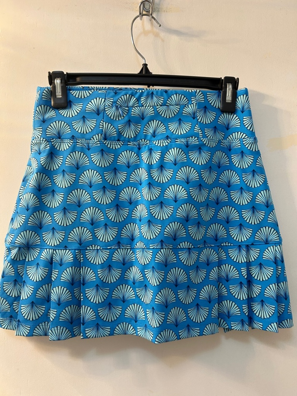 Sigrid Olsen Blue Shell-Print Tennis and Golf Skorts, Sz XS - Picture 6 of 9